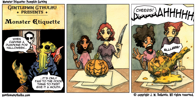 #114 – Monster Etiquette: Pumpkin Carving